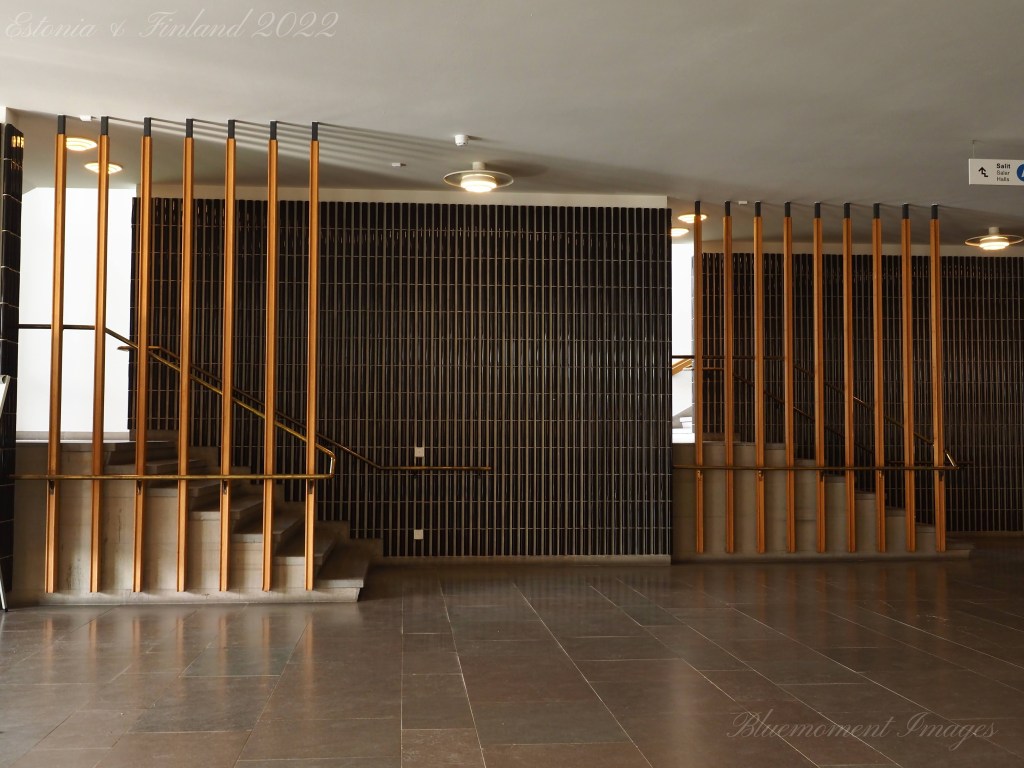 Navy blue tiles often used by Alvar Aalto